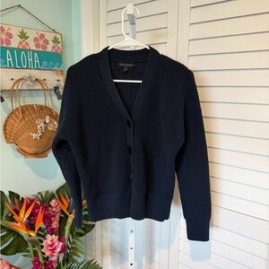 Banana Republic Navy Blue Button up cardigan
